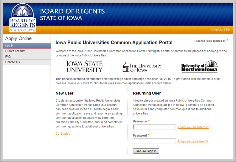 Common Portal, launching July 1, will allow prospective students to fill out a single application to submit to all three of Iowas regent universities.