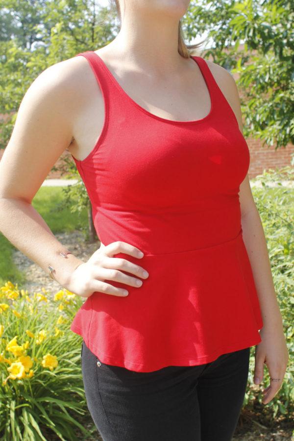 This is an example of a peplum top, one of the seven tops you need for summer.