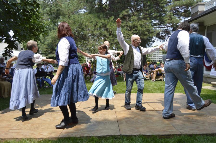The Onion Creek Cloggers perform and get the audience involved on Saturday, July 4, at the Farm House Museum. The event was a part of the ongoing 40th anniversary celebrations at the museum.