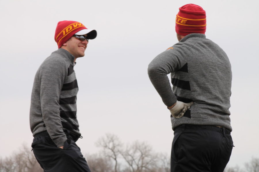 Former ISU golfer Zach Steffen, left, competed in the PGA Tours John Deere Classic on July 9 and 10. With a 36-hole total of 153 (75+78), Steffen missed the cut by 15 strokes.