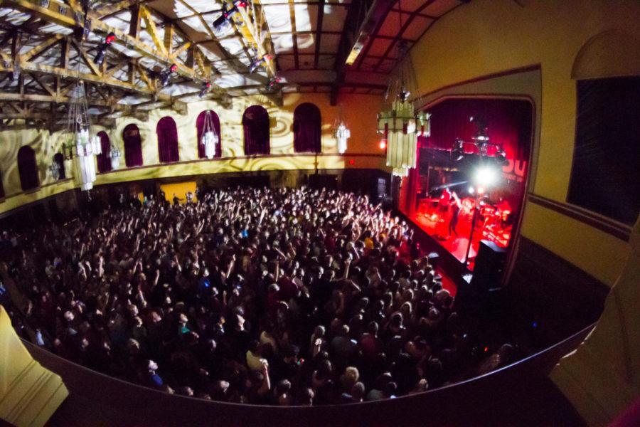 After Smallpools, the band X Ambassadors took the stage. The band most famous song, Renegades, currently holds the 37 spot on Billboard's Top 100. X Ambassadors performed on the night of Aug 27 in the Memorial Union, in a show set up by the Iowa State Student Union Board. 