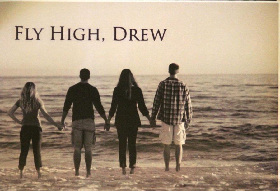 Drew Bellairs with his brother, Sam Bellairs, and two sisters, Jenny and Natalie. The photo was on Drews funeral program. 