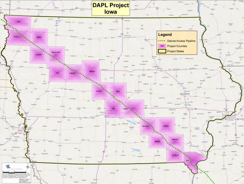 Dakota Access Pipeline Map