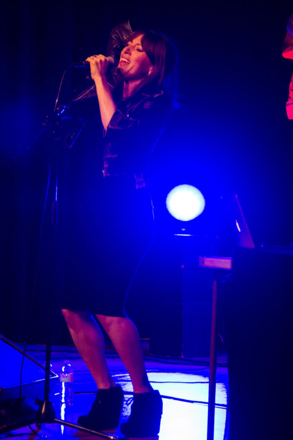 Adrien Daller from the band Trouble Lights singsduring KURE Fest on the evening of Oct. 30 in the Memorial Union.