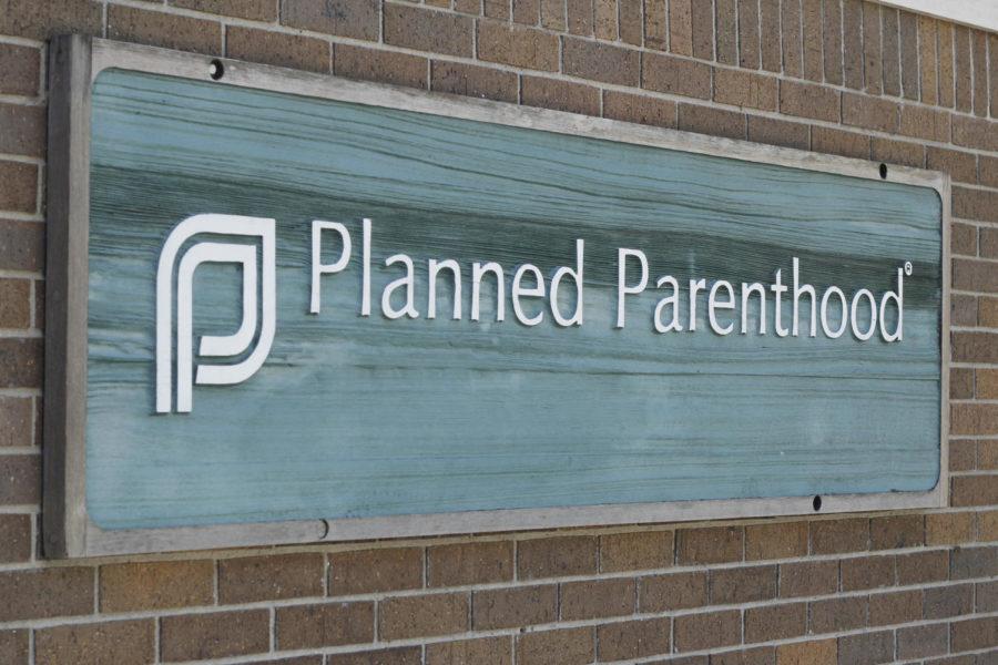 The Planned Parenthood sign in Ames. 