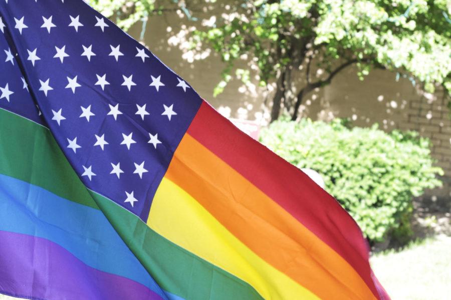 The rainbow flag was flown in honor of the LGBT movement as the Defense of Marriage Act was overturned June 26, 2013, after the Supreme Court declared that it was unconstitutional.
