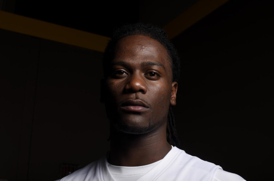 JJameel McKay poses for a portrait during Media Day Oct. 6, 2015 at the Sukup Basketball Complex in Ames, Iowa.