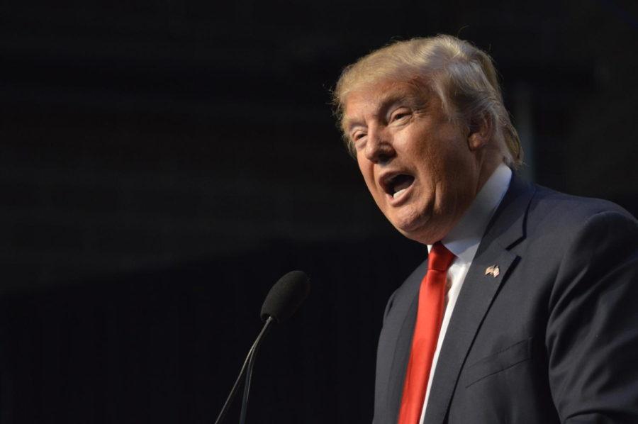 Donald Trump speaks about his platform on Sept. 19 at the Faith and Freedom Coalition Dinner.