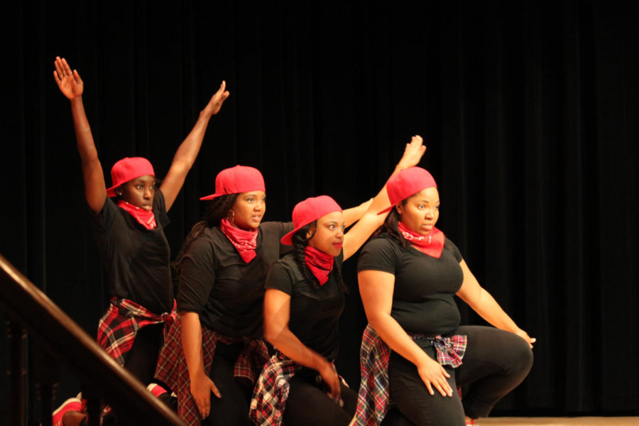 Groups from NPHC Greek Organizations compete in "Stroll-Off", a multi-cultural event, held in the Great Hall of the Memorial Union on October 29th. 