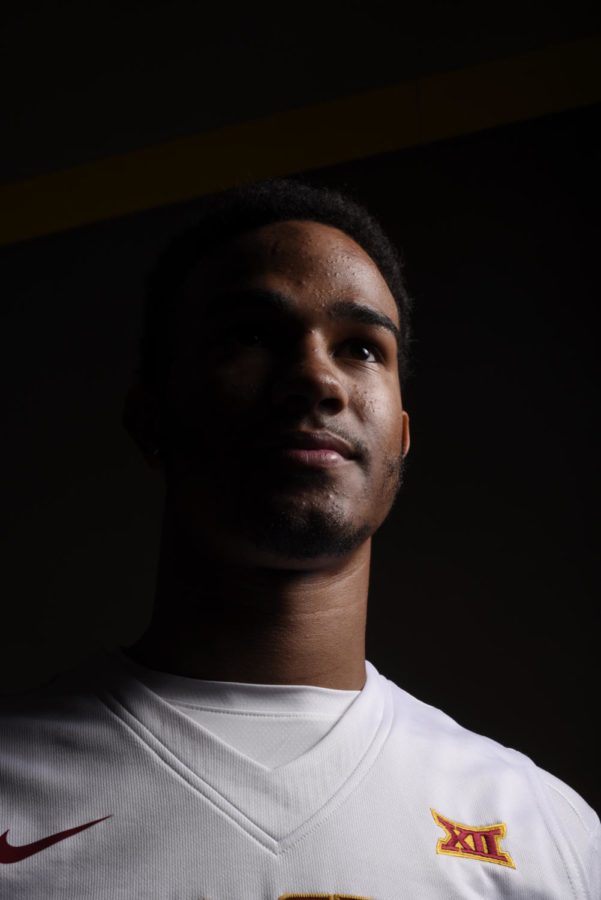 Nick Babb poses for a portrait during Media Day Oct. 6, 2015 at the Sukup Basketball Complex in Ames, Iowa.