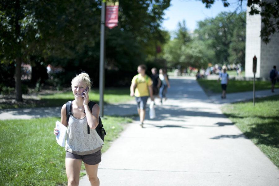 Students are holding maps finding their classrooms across campus. Fall semester started on Aug. 25. 