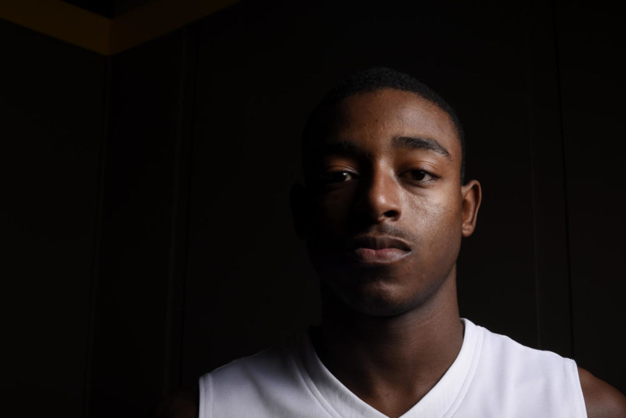 Simeon Carter poses for a portrait during Media Day Oct. 6, 2015 at the Sukup Basketball Complex in Ames, Iowa.