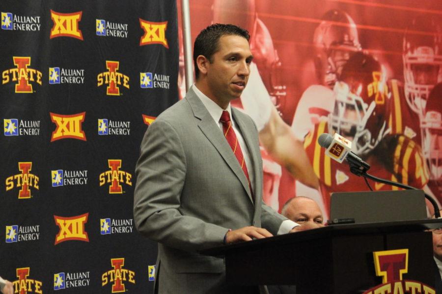 Head coach Matt Campbell gave an official announcement of his new position on Nov. 30. The hiring was released on his 36th birthday.