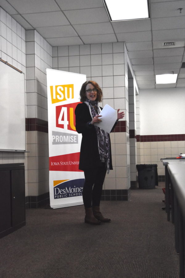 Katherine Richardson Bruna, director of the ISU 4U Promise began the ISU 4U Promise mini-conference on Jan. 22 at LeBaron Hall.