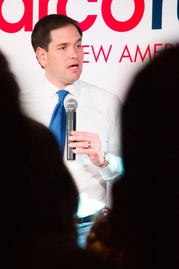Sen. Marco Rubio, R-Fla., held a rally in the Maintenance Shop during the afternoon of Dec. 10. Rubio talked about tax reform, healthcare and the education system in America.