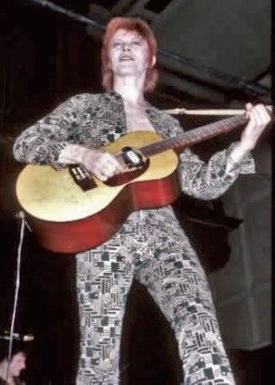 David Bowie during the Ziggy Stardust Tour of 1972-73