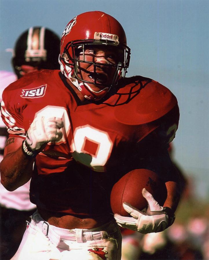 Troy Davis played for Iowa State from 1994-96. During his ISU career, Davis rushed for 2,000 yards in back-to-back seasons, becoming the first collegiate player to do so. He was also a finalist for the Heisman Trophy two times.