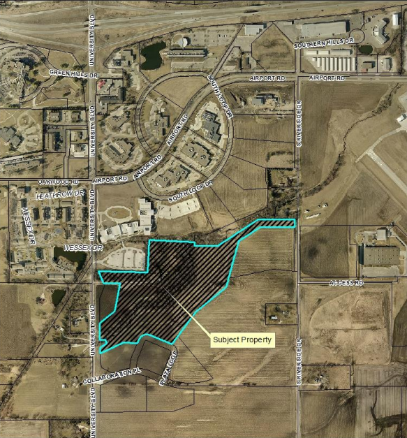 Proposed extra plat of land for the ISU Research Park.