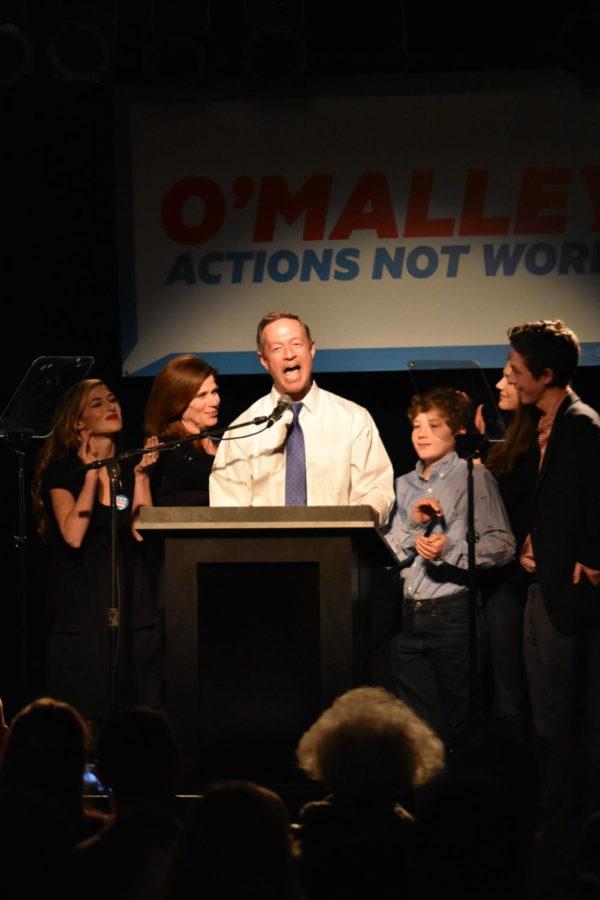 Gov. Martin OMalley spoke at Woolys in Des Moines to announce he will drop the presidential race during the Caucus on Feb. 1.