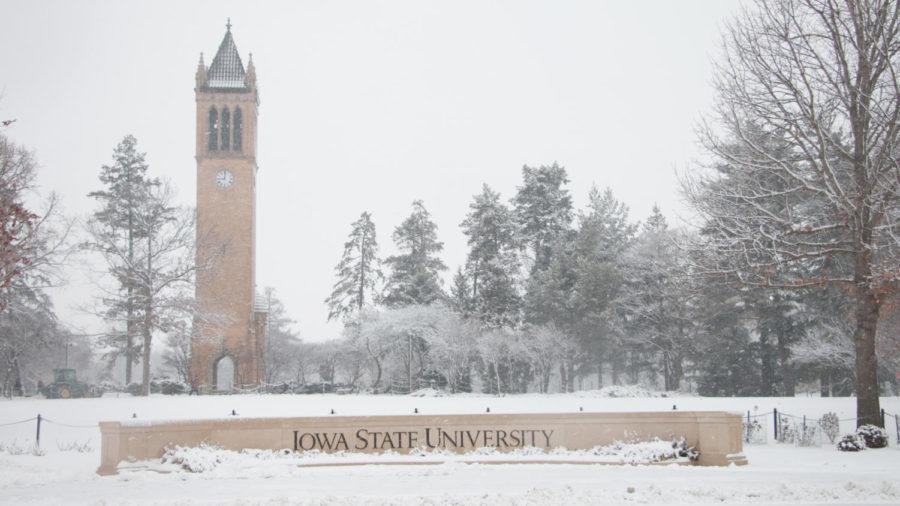 Central Campus is covered in snow on Feb. 2. 