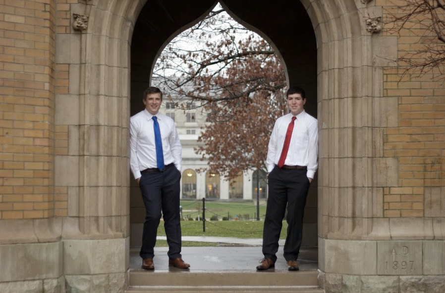 Cole Staudt, senior in political science, and Cody West, junior in biology, are running for Student Government executive office.