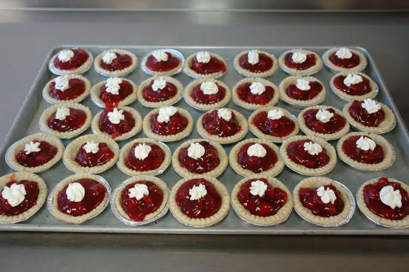 Cherry pies will be on sale in 23 MacKay Hall. 