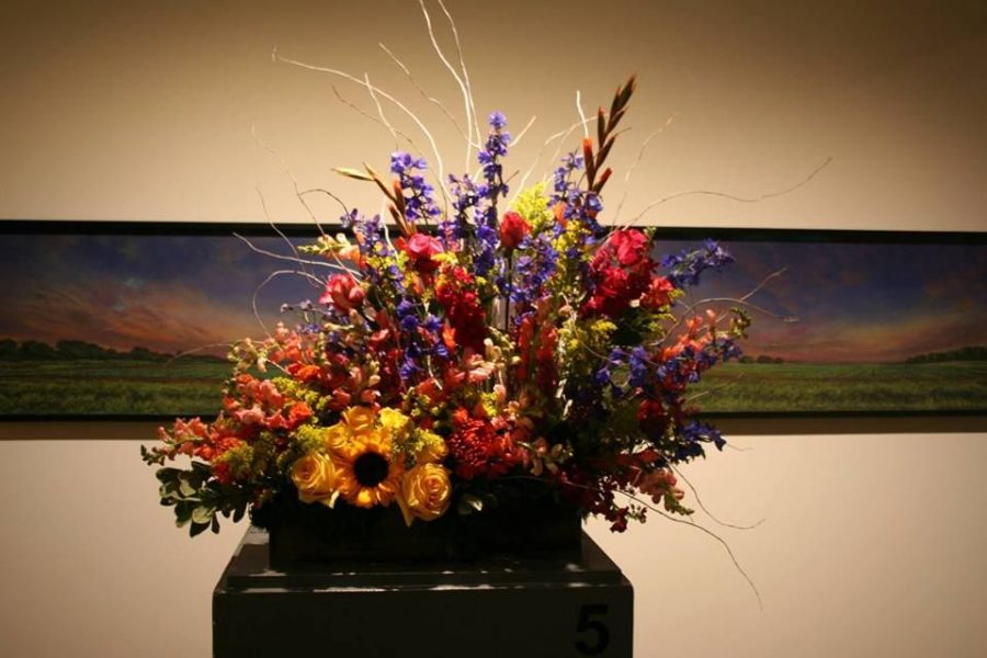 Floral arrangements work with the current exhibit in the Brunnier Art Museum. The free event highlights Ames-area floral designers and garden clubs in addition to the Brunniers art collection.
