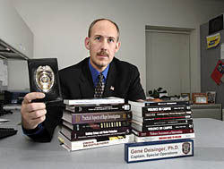 ISU Police officer Gene Deisinger specializes in threat management and crisis intervention. 