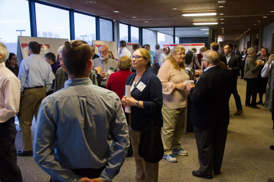Members of the Ames community gather in the Scheman Building on March 23 for the 2016 Ames Housing Conference.