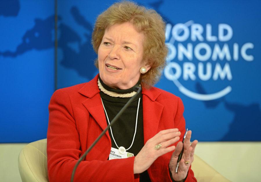 Mary Robinson at the World Economic Forum in 2013.