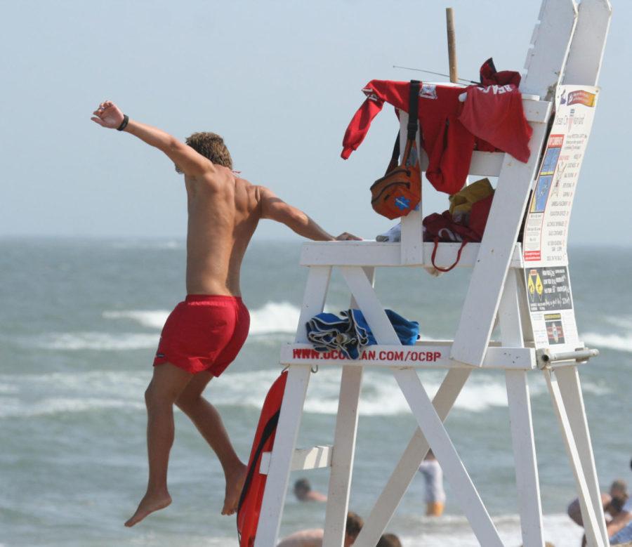 Lifeguarding is a common job that students take up during the summer.