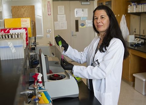 Melha Mellata, a new assistant professor in food science and human nutrition, develops vaccines to prevent bacteria transfer from poultry to humans.
