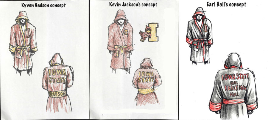 Kyven Gadsons, Kevin Jacksons and Earl Halls wrestling robe concepts.