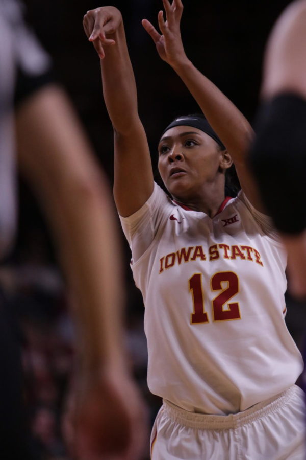 Iowa+State+Senior%2C+Seanna+Johnson%2C+makes+a+couple+of+clutch+free+throws+to+ice+the+game+versus+the+Kansas+State+Wildcats+at+Hilton+on+Saturday+evening.%C2%A0