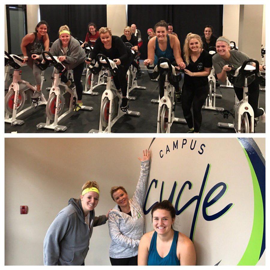 Honored to help open @CampusCycleAmes had a wonderful energizing workout before Big Monday!!! Thanks so much!!