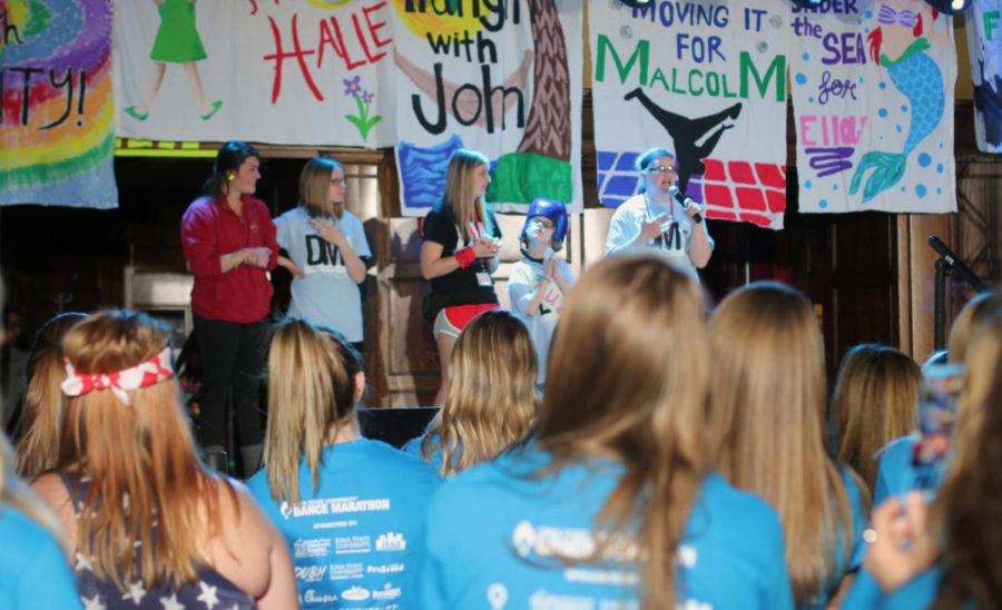 The Iowa State Dance Marathon is an annual philanthropy event which benefits the University of Iowa Childrens Hospital. The dance marathon has a special three letter abbreviation FTK meaning For The Kids. 