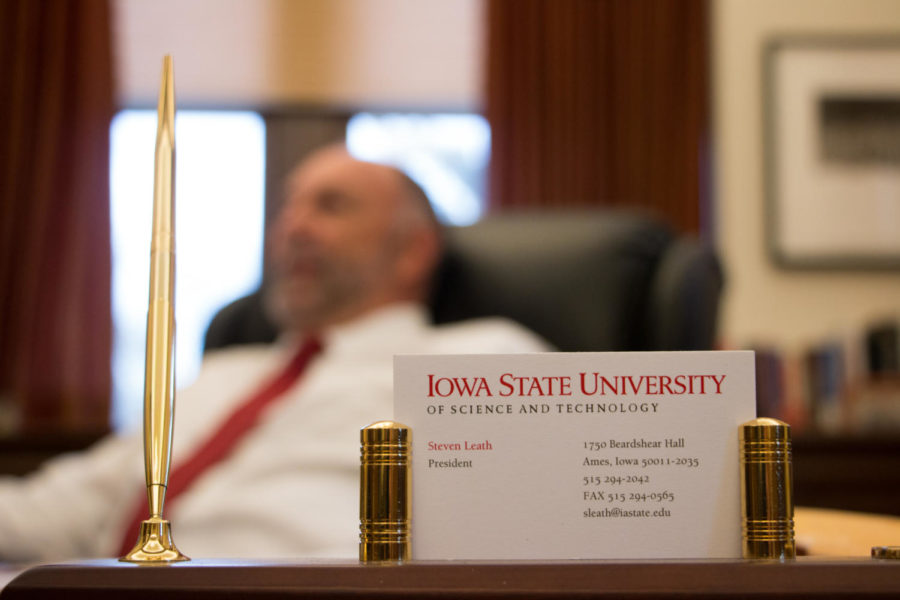 Steven Leath became the 15th president of Iowa State University February 1, 2012.
