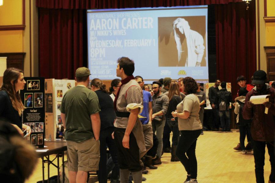Students showcase what their clubs and organizations have to offer at ClubFest in the Great Hall of the Memorial Union Jan. 18. 