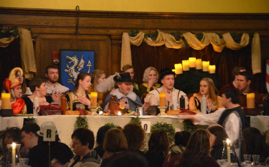 The 52nd annual Madrigal Dinner was held in the Great Hall of the Memorial Union on Jan. 13 and 14. The renaissance inspired event consisted of 17th century role-play complete with jesters, dancers, and a royal court.