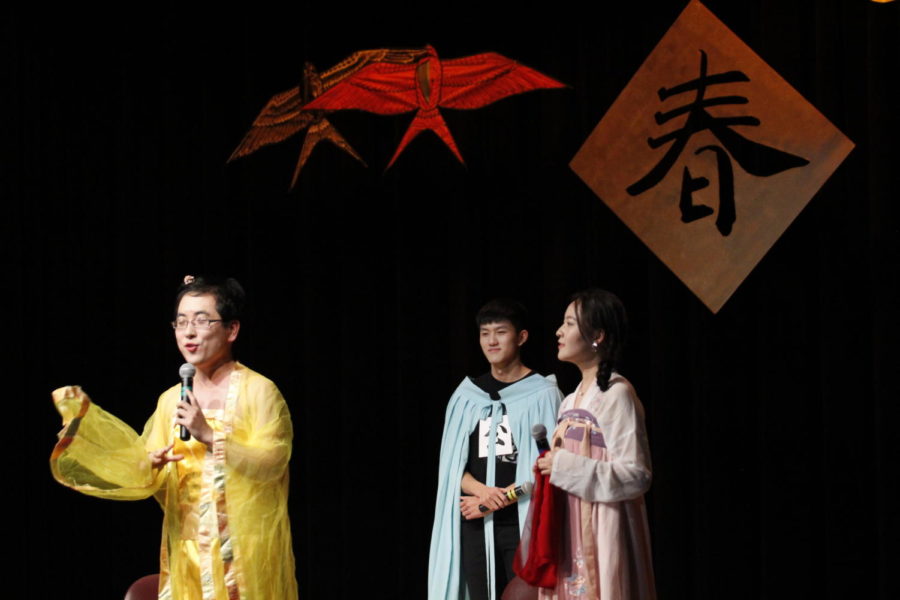 Students perform during the Chinese Spring Festival Gala Jan. 29. The festivities celebrated the Chinese New Year.