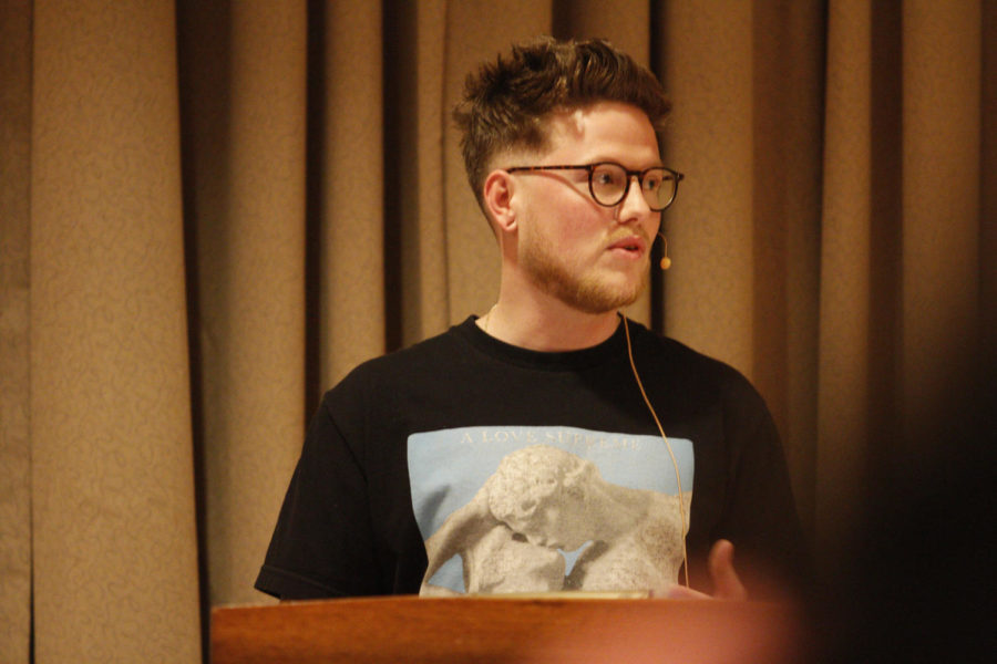 On Thursday, Feb. 23, a lecture was held in the Sun Room of the Memorial Union titled Addiction and Art where Paul Cooley shared his story. Cooley is an artist on the rise who has overcome drug addiction and homelessness to pursue his dreams. 