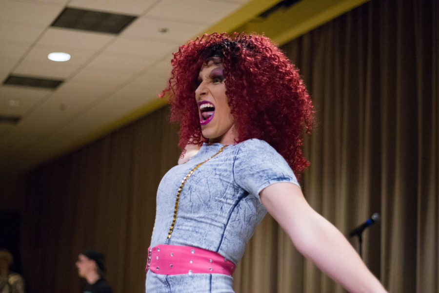 Delta Lambda Phi's second annual drag show was held in the Memorial Union's Sun Room to raise funds for the Trevor Project.