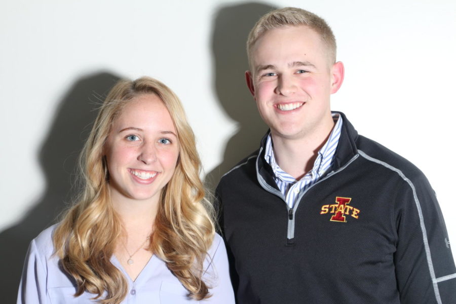 Conner Tillo and Rachael Barnes are running for president and vice president of the student body, respectively. 