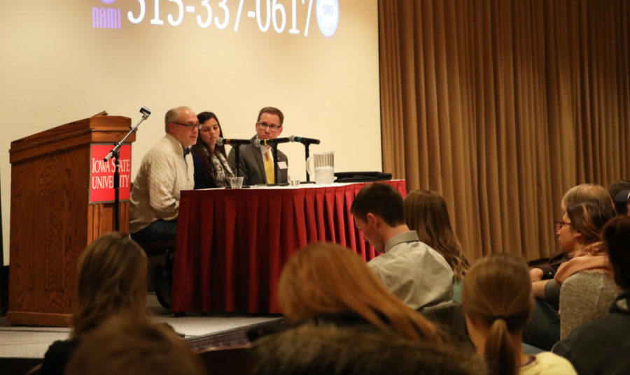 The panelists answered several questions from the audience about mental health, and what Iowa State is working on to provide support and education on mental health. 