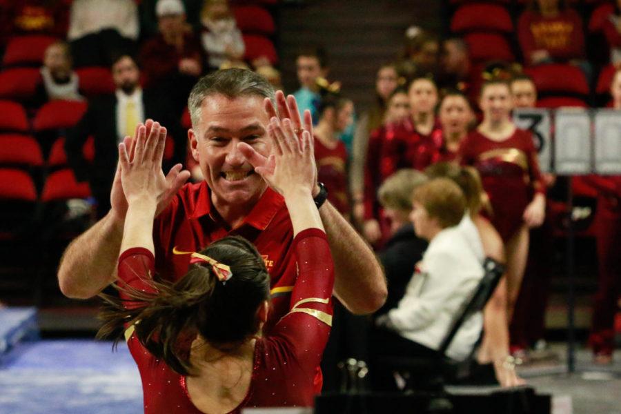 Iowa State defeated Southeast Missouri and Centenary on Friday during their tri-meet at Hilton Coliseum. The Cyclones posted a 195.775. 