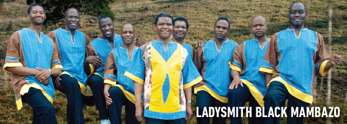 C.Y. Stephens 2016-17 Bringing the World to You! performing arts series includes Ladysmith Black Mambazo at 2:30 p.m. on Feb. 5, 2016.