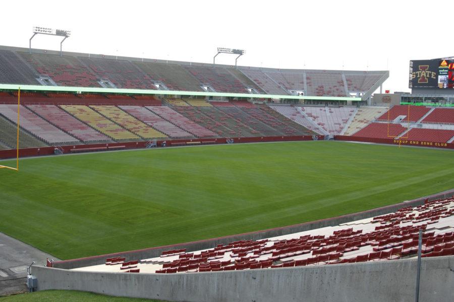Jack Trice Stadium before being painted after a long gap between Cyclone home games.