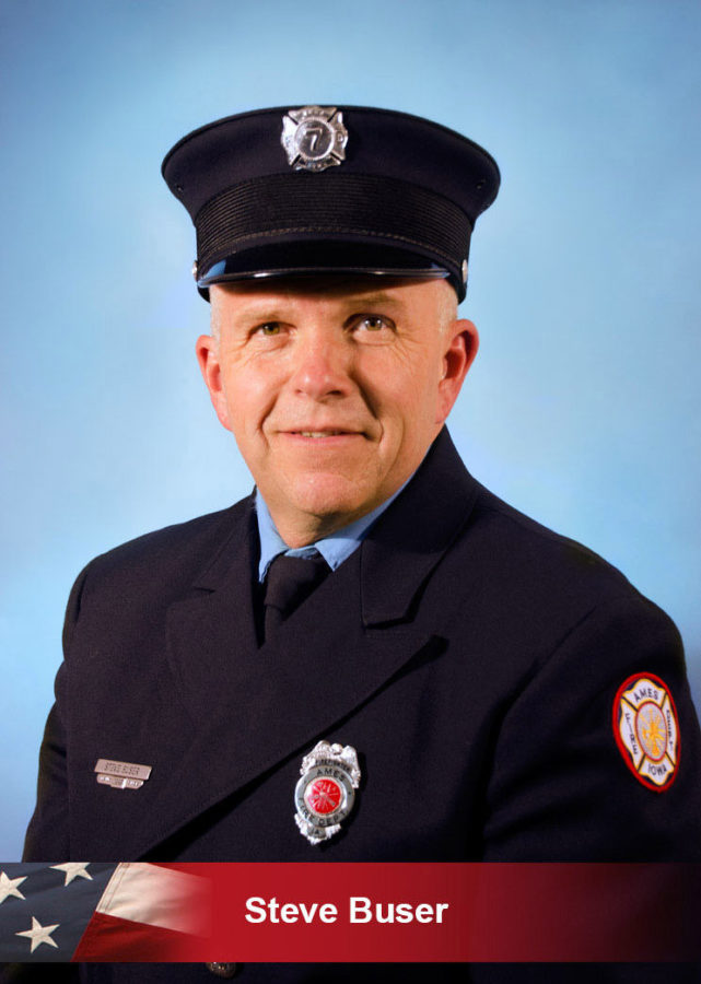 Steve Buser, who was with the Ames Fire Department since 1999, was found unresponsive after working out. 