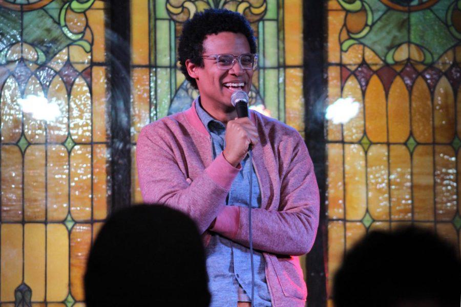 Comedian Jordan Carlos performs in the Maintenance Shop on March 1. Carlos has been featured on MTV's Girl Code and Guy Code, The Colbert Report and HBO's Girls.