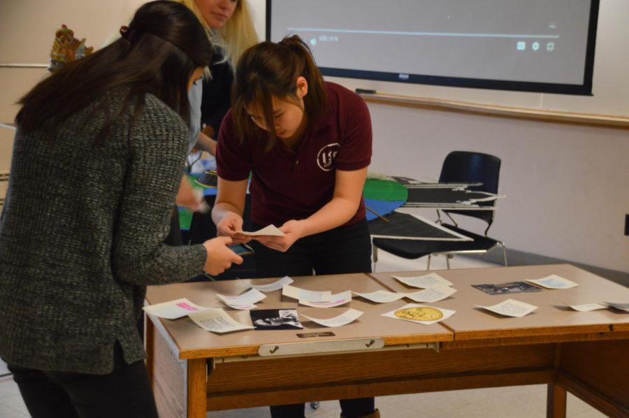 Students participate in "Changing Perceptions," an event put on by the International Student Council's Humanitarian Awareness Committee in Pearson Hall on March 3. 